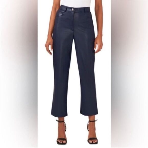 Halogen Pants - 031 New Halogen® 5-Pocket Faux Leather Pants in Classic Blue Size 8